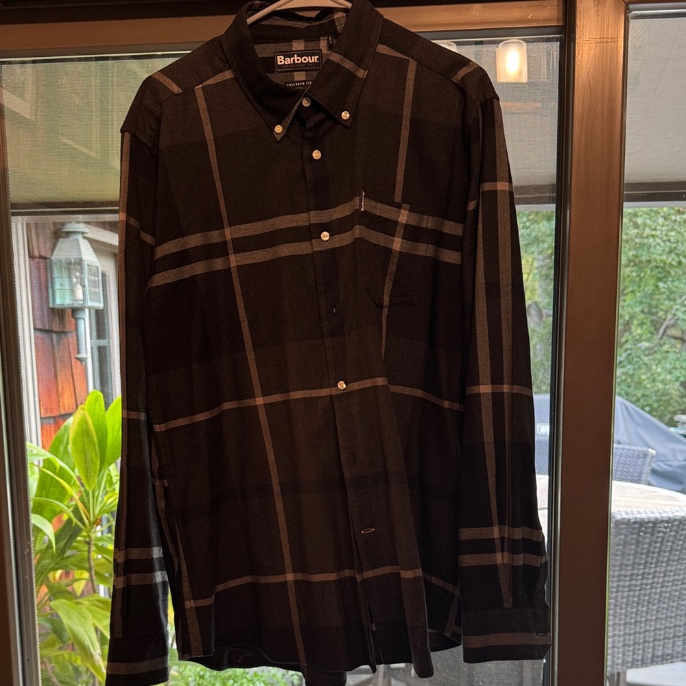 Barbour Dark Check Men's Shirt XL